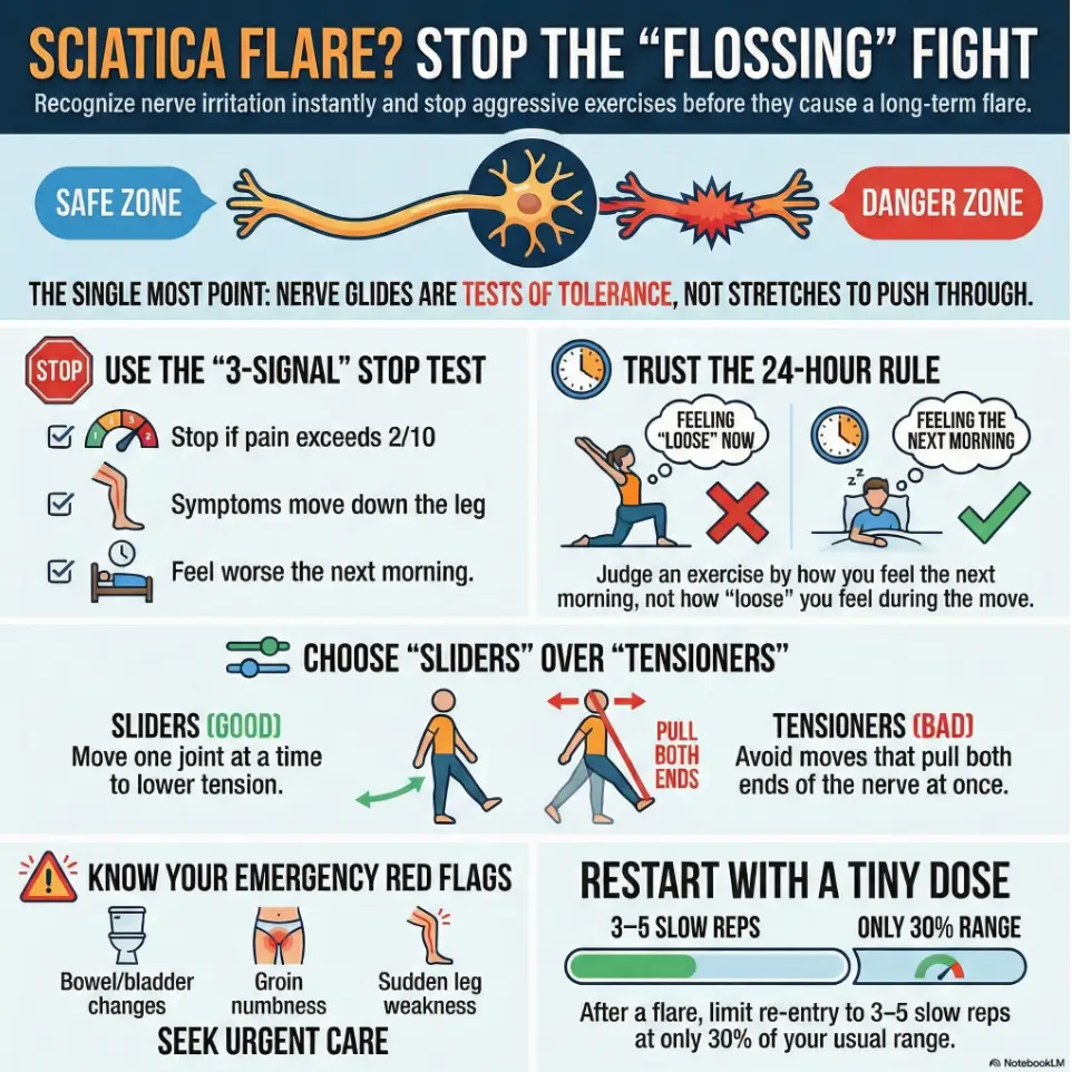 sciatic nerve flossing made pain worse