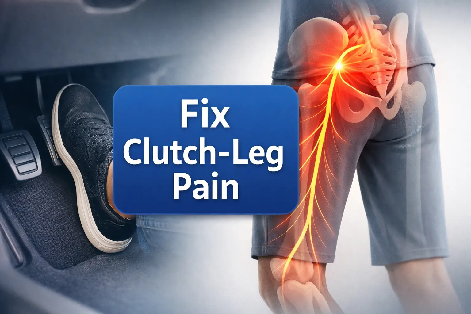 sciatica driving manual transmission