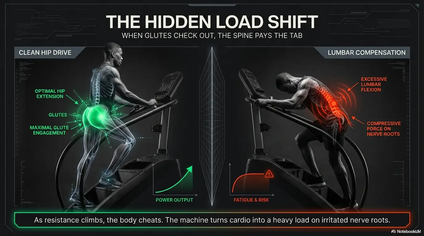 Why Stair Climber Workouts Trigger Sciatica Flares (and How to Modify Resistance Safely) 4 stair climber sciatica