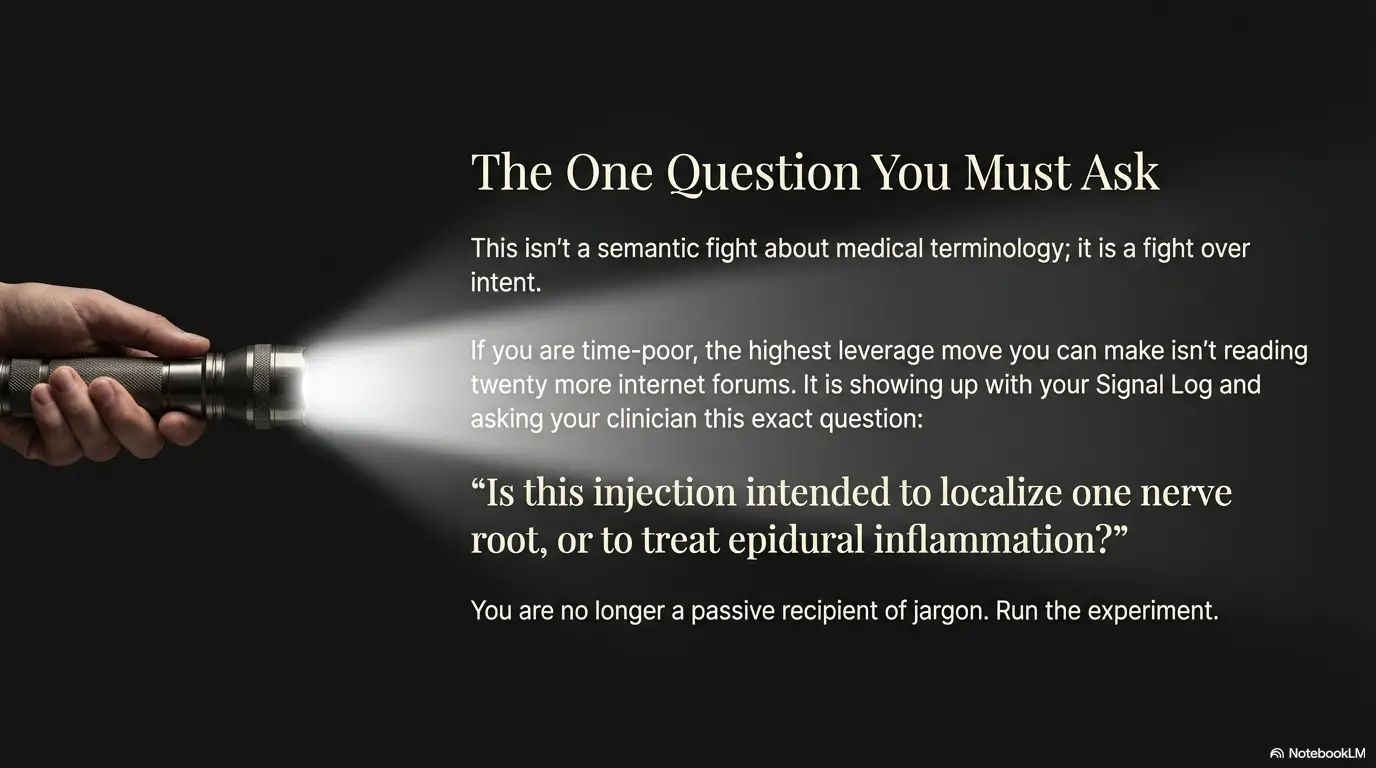 Nerve Root Block vs Diagnostic ESI: Why the intent changes everything 5 Nerve Root Block vs ESI
