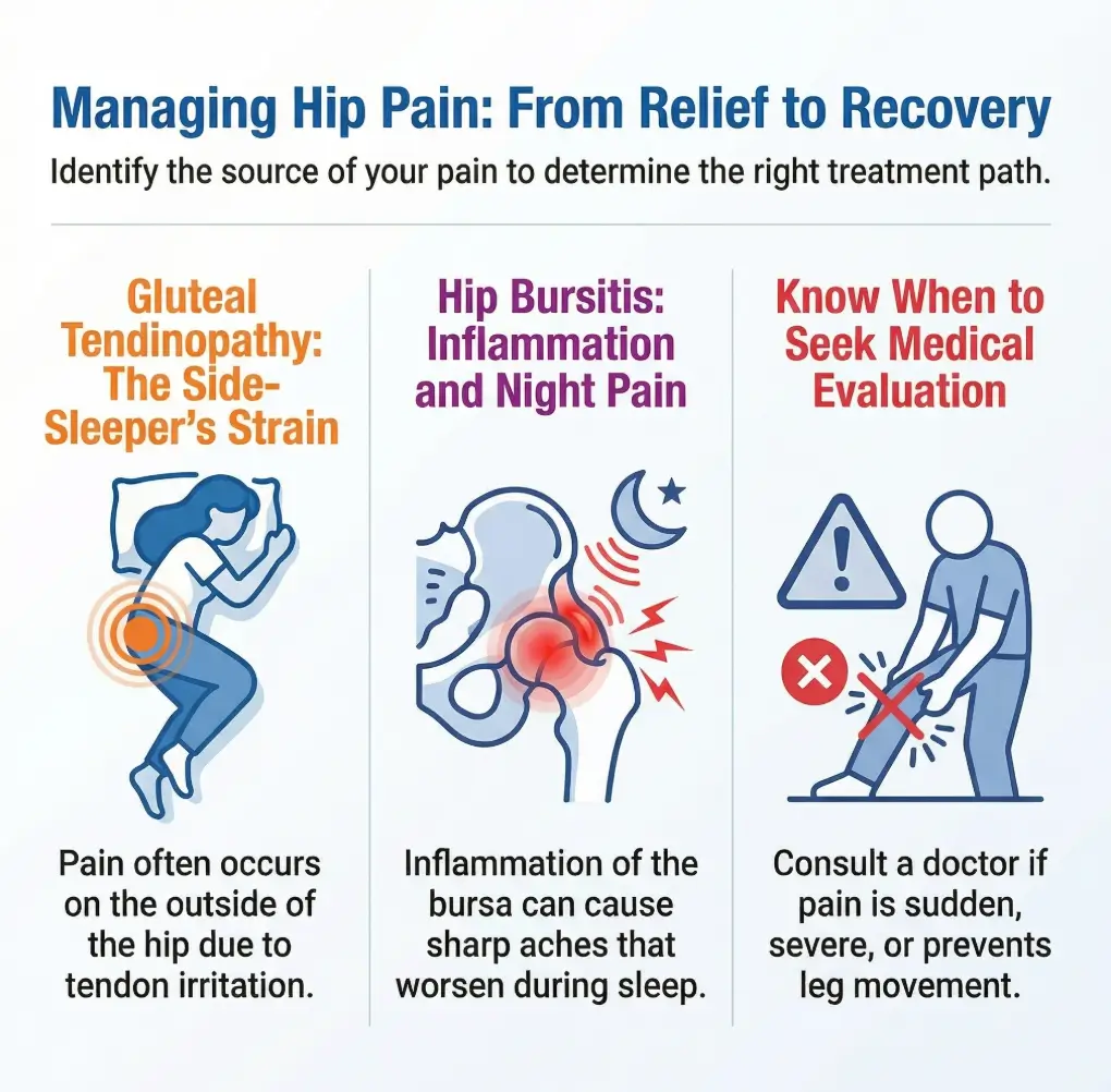hip pain at night