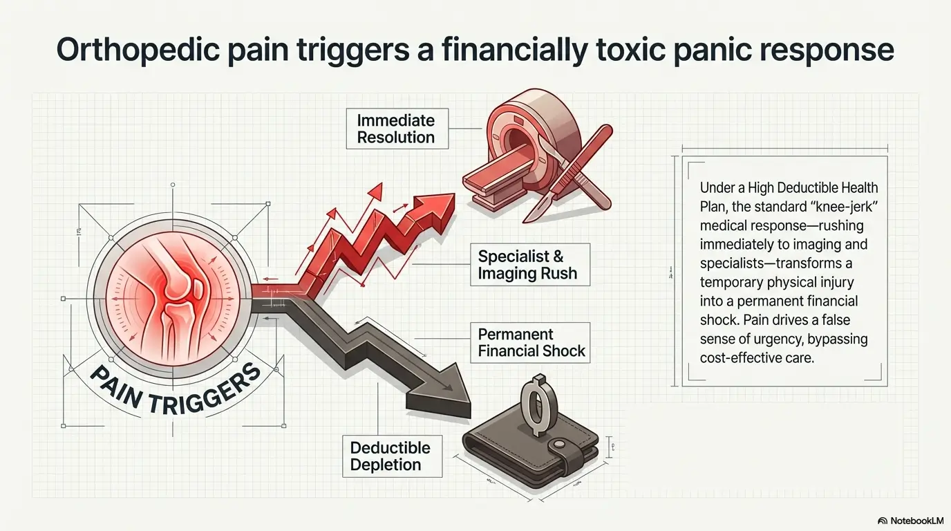 orthopedic pain management with high deductible health plan