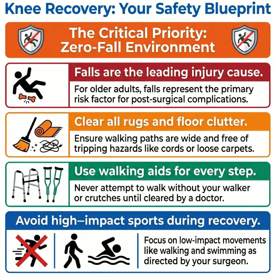 Small Apartment Setup After Knee Replacement: A Safer Recovery Plan for Tight Spaces 3 knee replacement apartment setup
