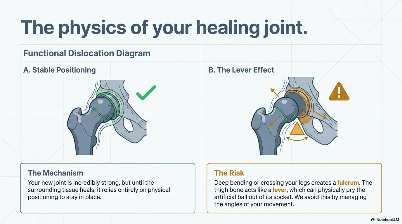 office chair height after hip surgery