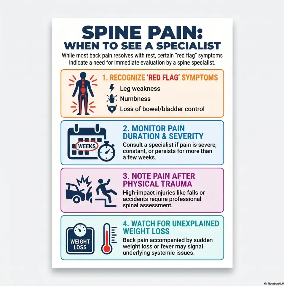 spine doctor visit checklist
