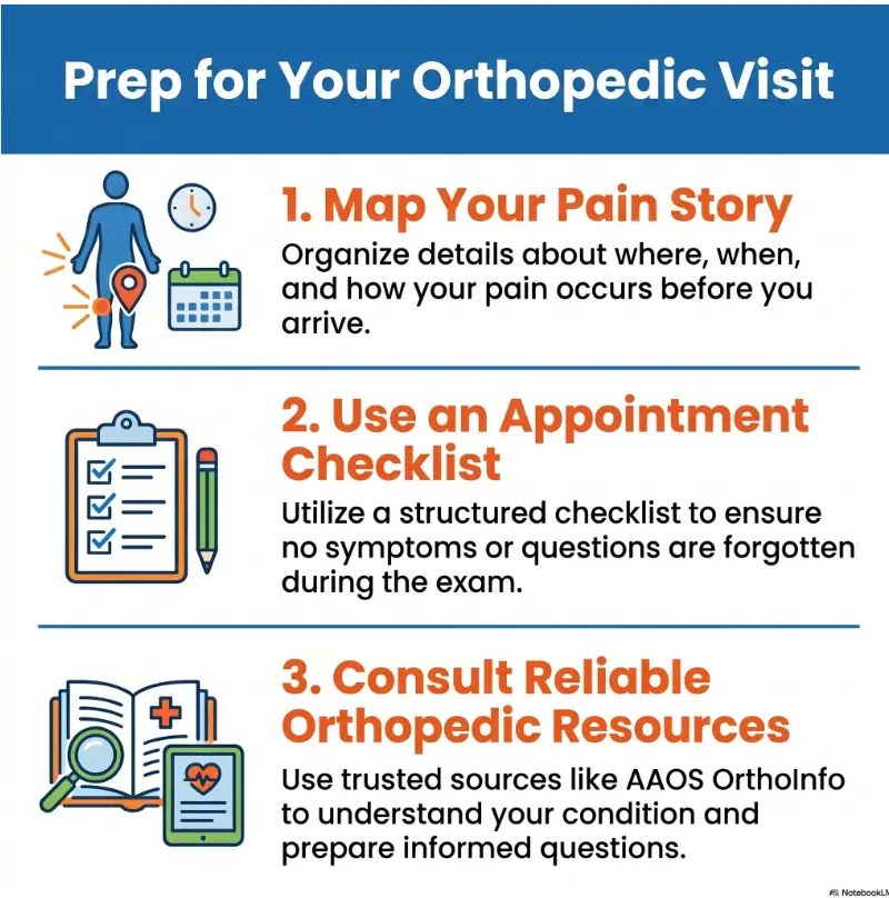 How to Describe Pain Location to an Orthopedist Without Wasting the Visit 3 How to describe pain to an orthopedist