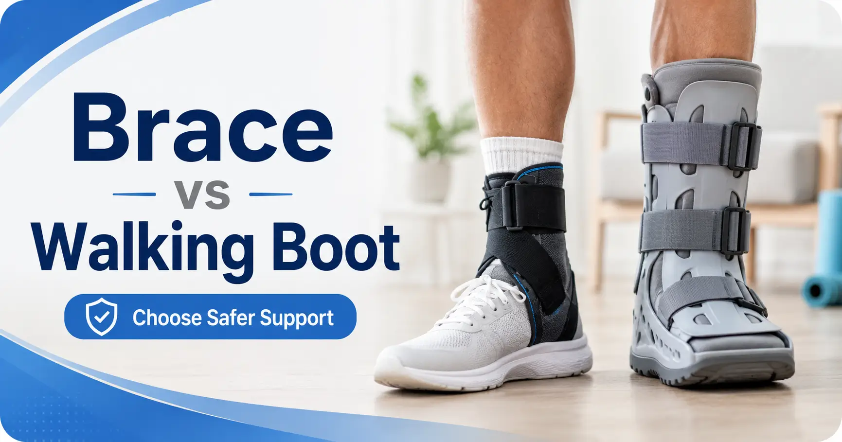 Ankle Brace vs Walking Boot for Daily Tasks: Choose the Safer Support 2 ankle brace vs walking boot