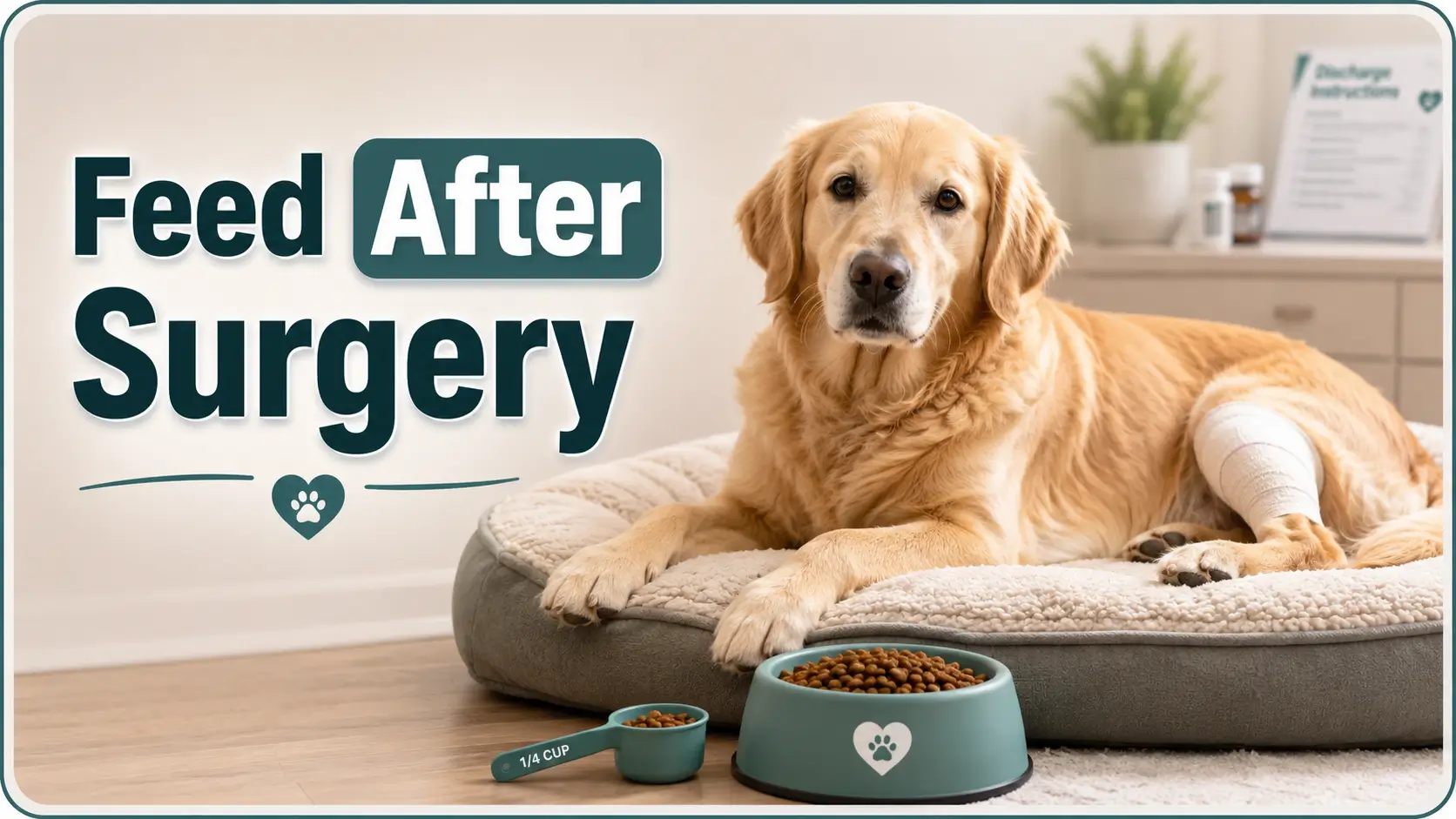 Feeding a Pet After Surgery