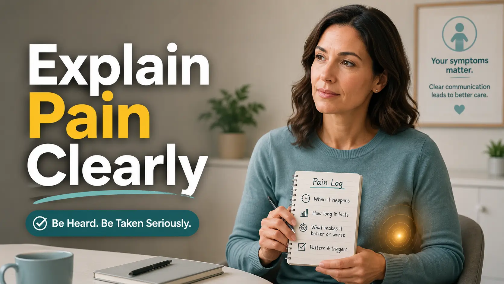 How to explain pain that comes and goes