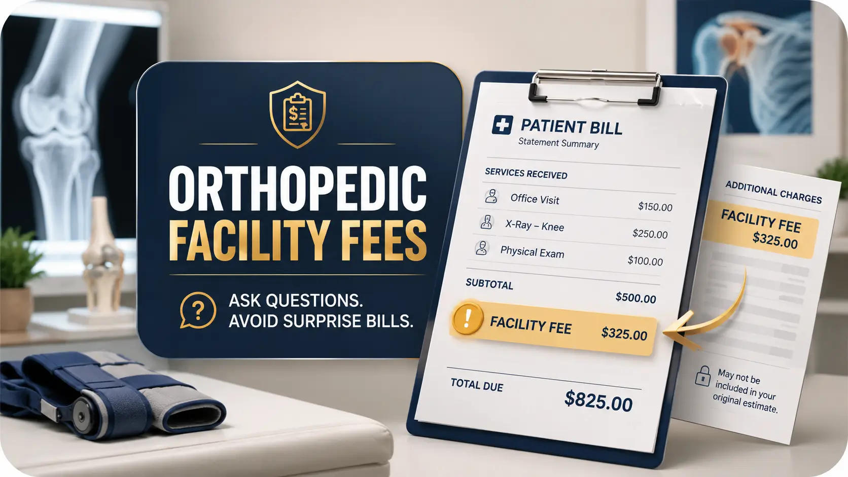 facility fee in orthopedic care