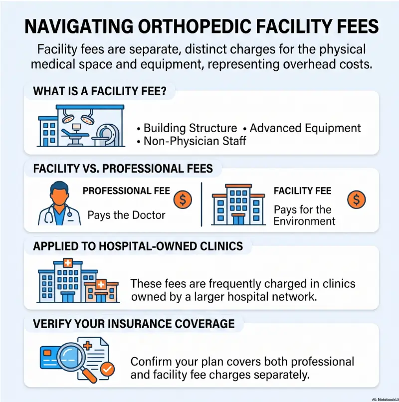 facility fee in orthopedic care