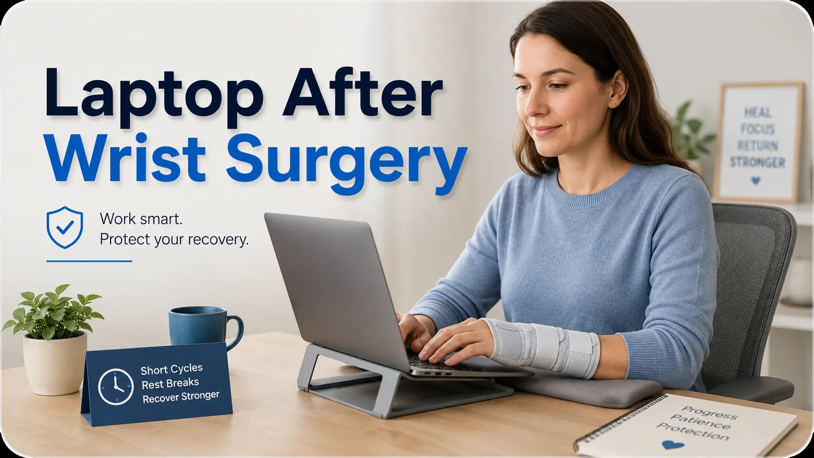 laptop after wrist surgery