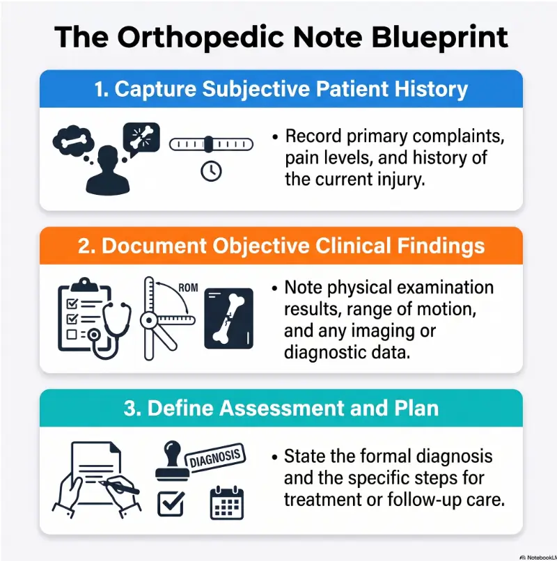 Orthopedic Appointment Notes Template for Patients: Bring Better Notes, Leave With Better Answers 3 orthopedic appointment notes