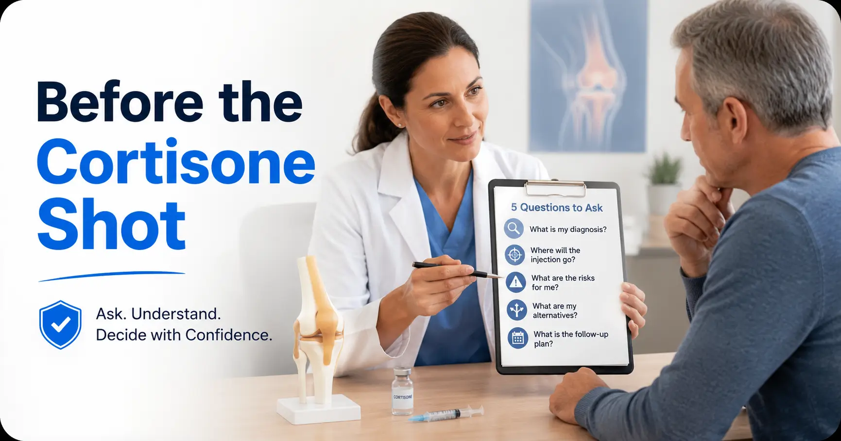questions to ask before a cortisone shot