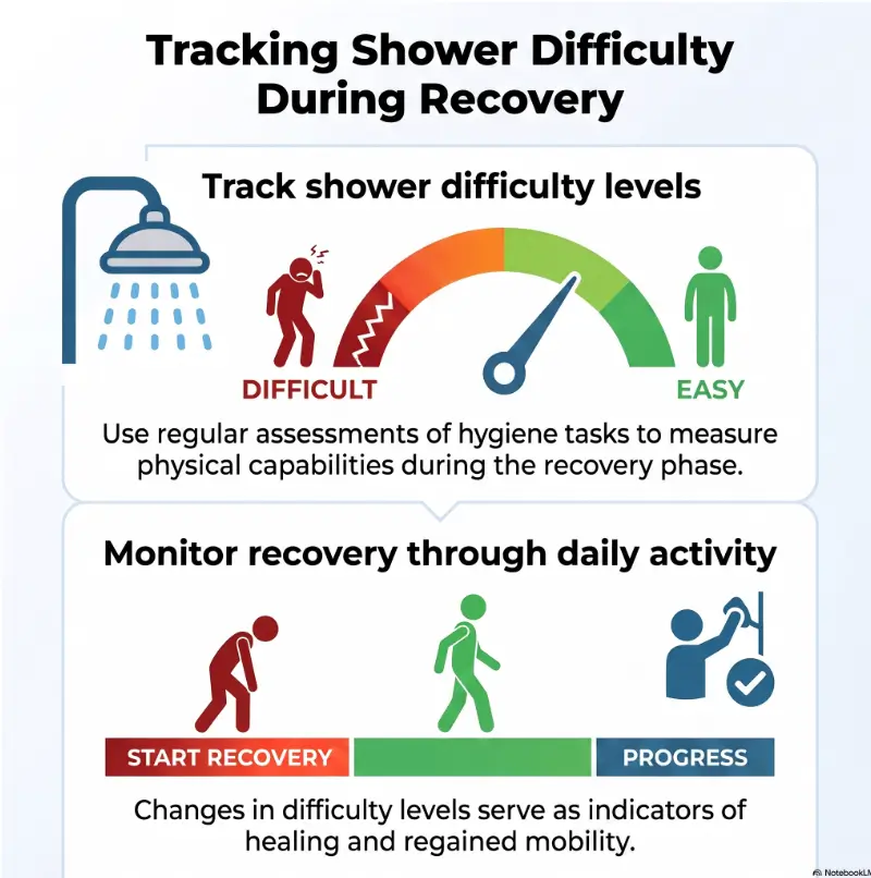 How to Track Shower Difficulty During Recovery 3 shower difficulty during recovery