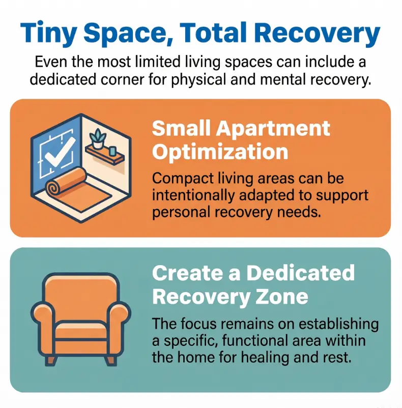 studio apartment recovery corner