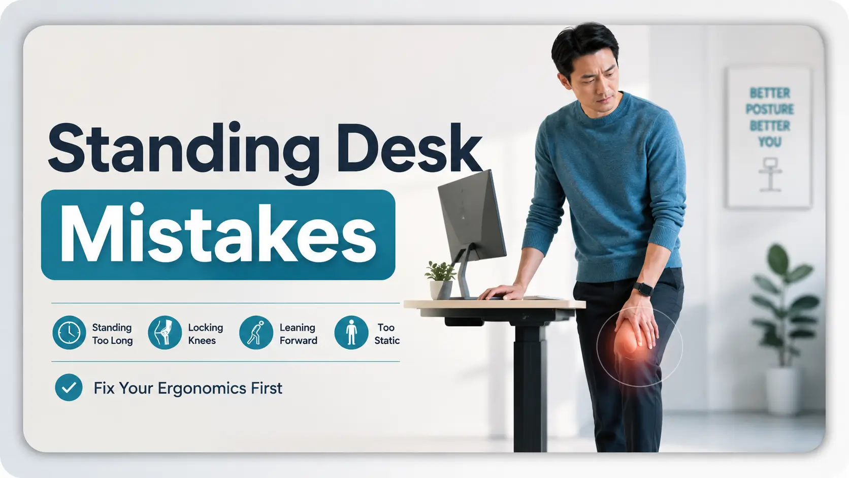 standing desk knee pain